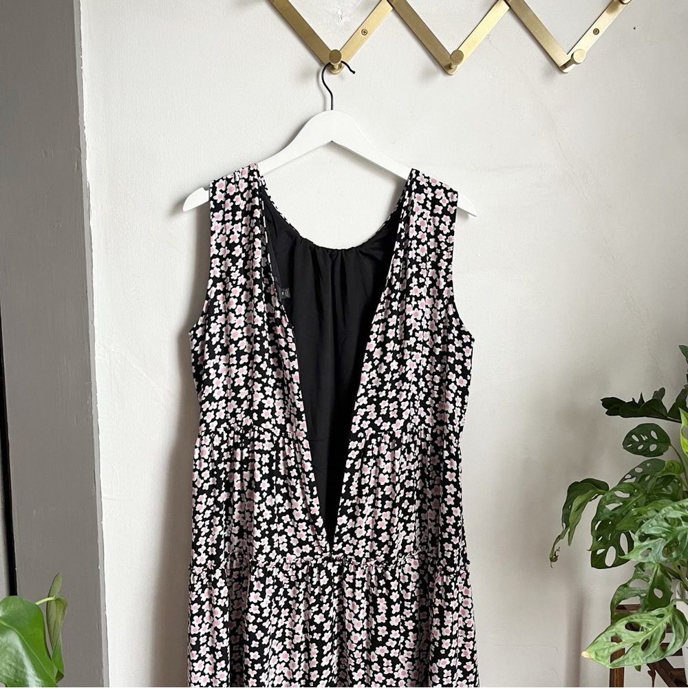 J Crew Tiered Midi Dress in Poppy Garden - Picture 7 of 13